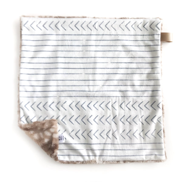 Lovey Blanket - Arrow Stripes Grey