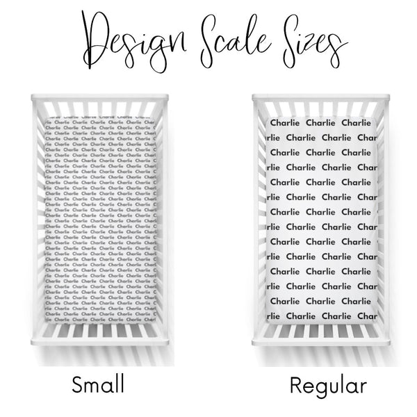 Personalized Name Crib Sheet-  BLUE TRUCKS - Dotboxed